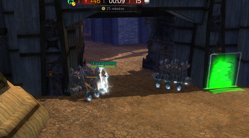 Rams breaching Stonemist Castle inner gate